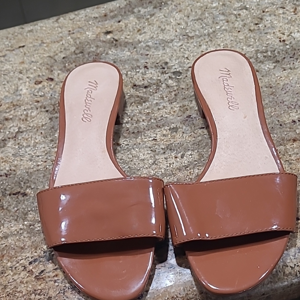 Madewell Caren Brown Slide Sandals Size 7